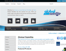 Tablet Screenshot of globalsatellite.us